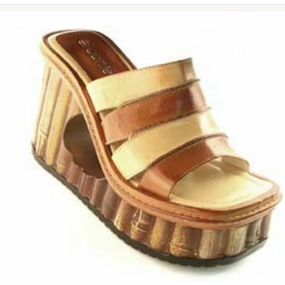 El Dante’s platform sandals wedge shoes festival boho burning man y2k vintage